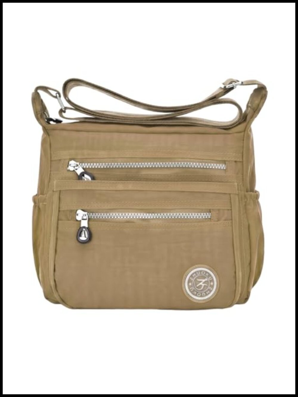 Waterproof Nylon Crossbody Messenger Bag with Multi Pocket
